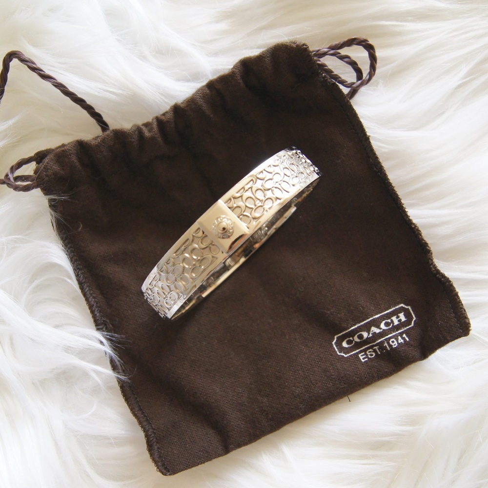 COACH Gorgeous Silver C's Logo Bracelet